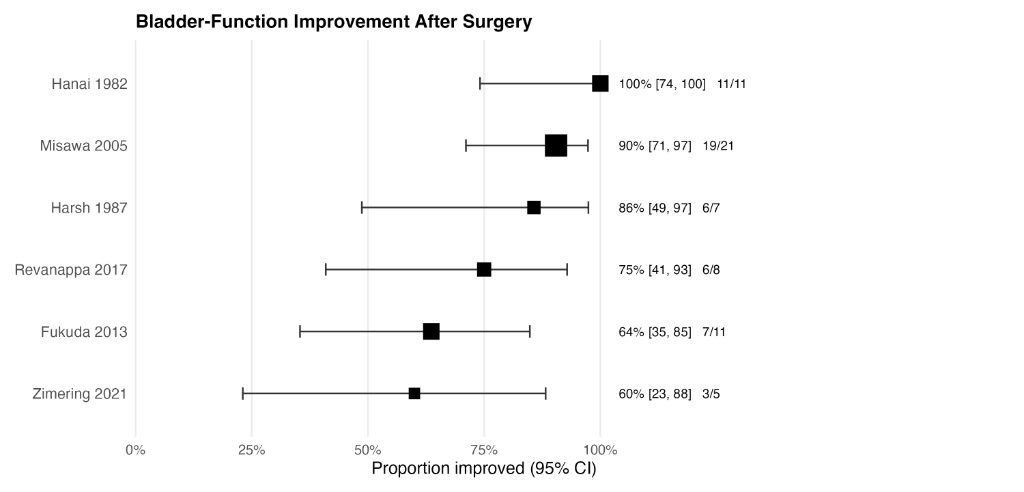 Figure 3 for Bladder Dysfunction in Degenerative Cervical Myelopathy: A Systematic Review and Meta-analysis